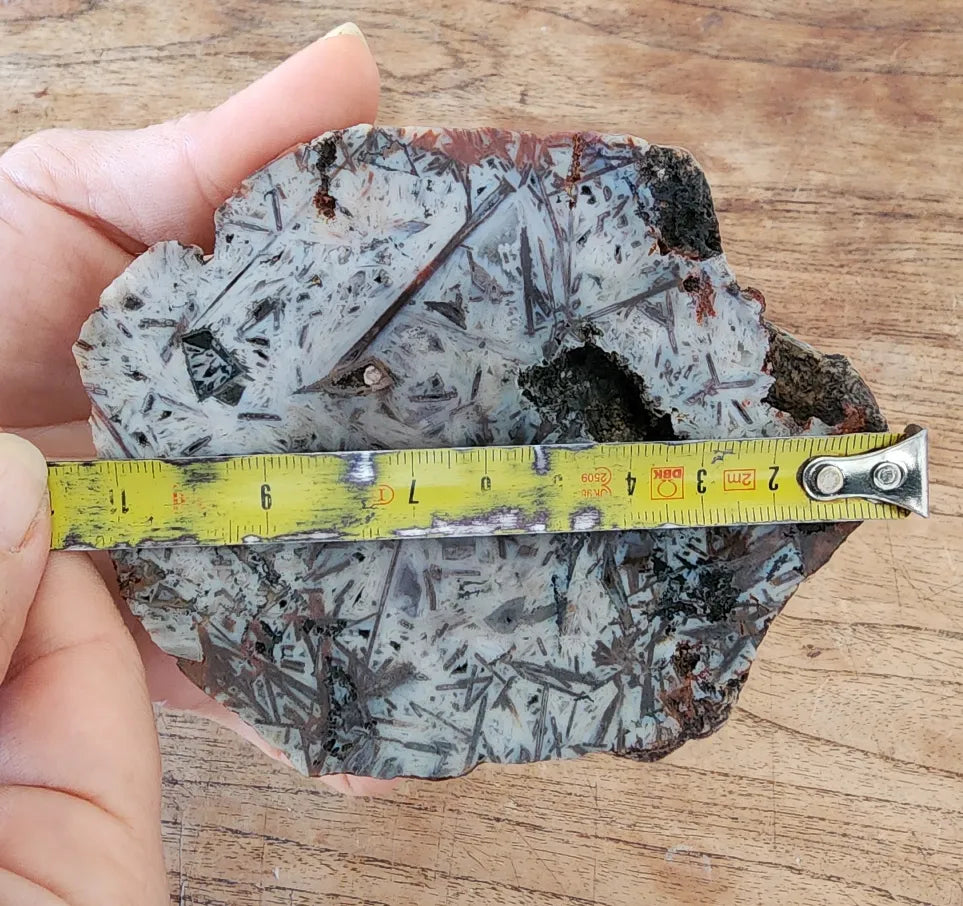 White Needle Agate