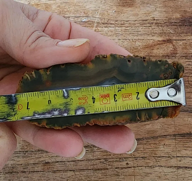 Orange & Green Banded Agate
