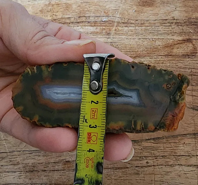 Orange & Green Banded Agate