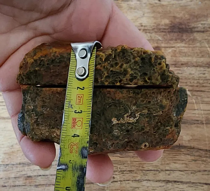 Orange & Green Banded Agate