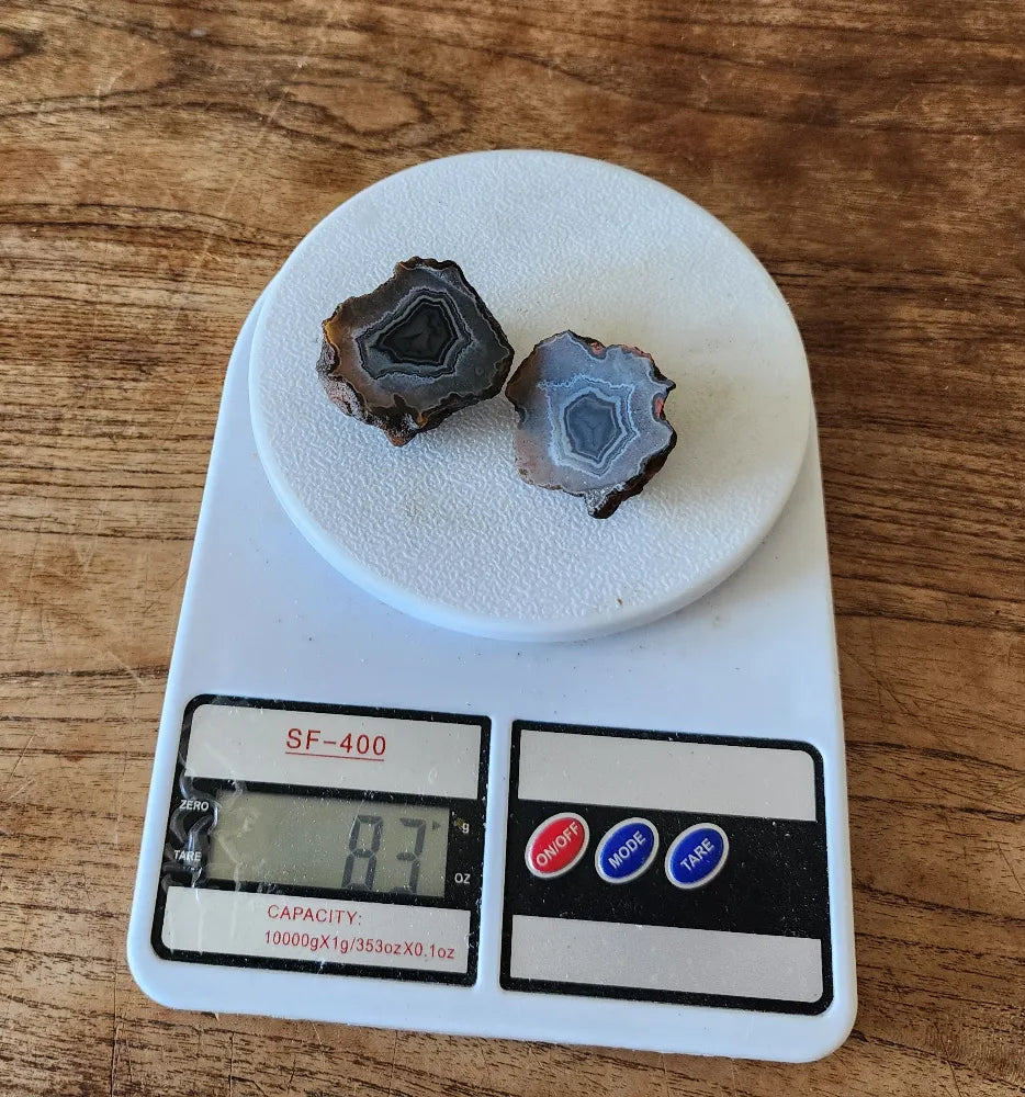 Floater Agate Pair