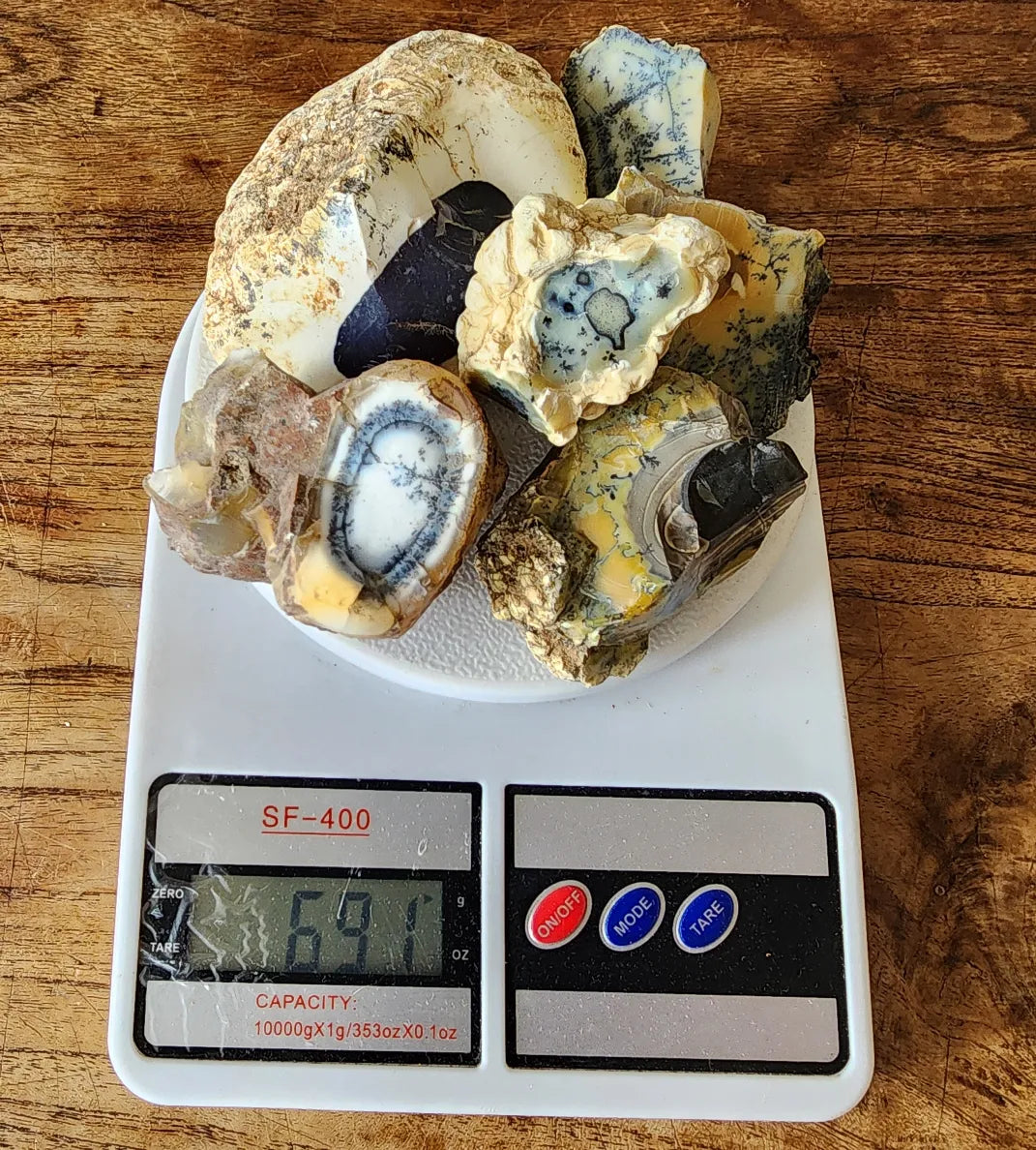 Dendritic Opal Rough Lot