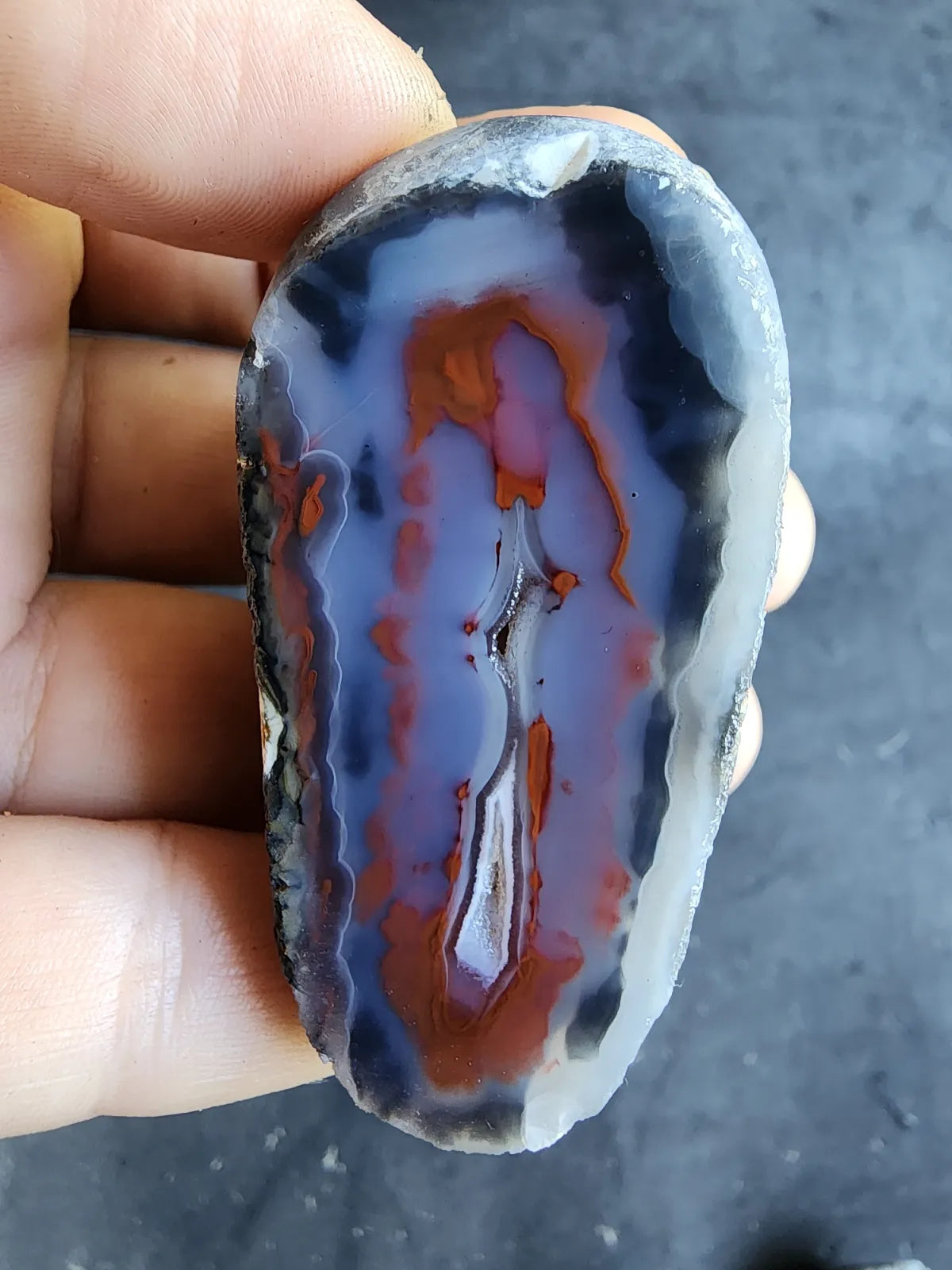 Blue & Red Agate