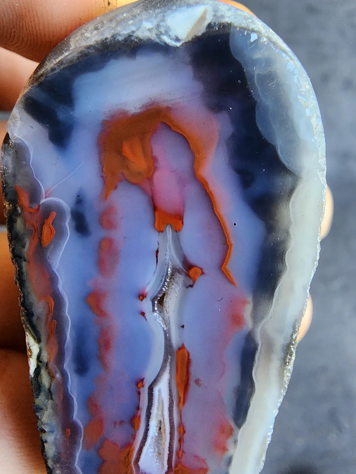 Blue & Red Agate