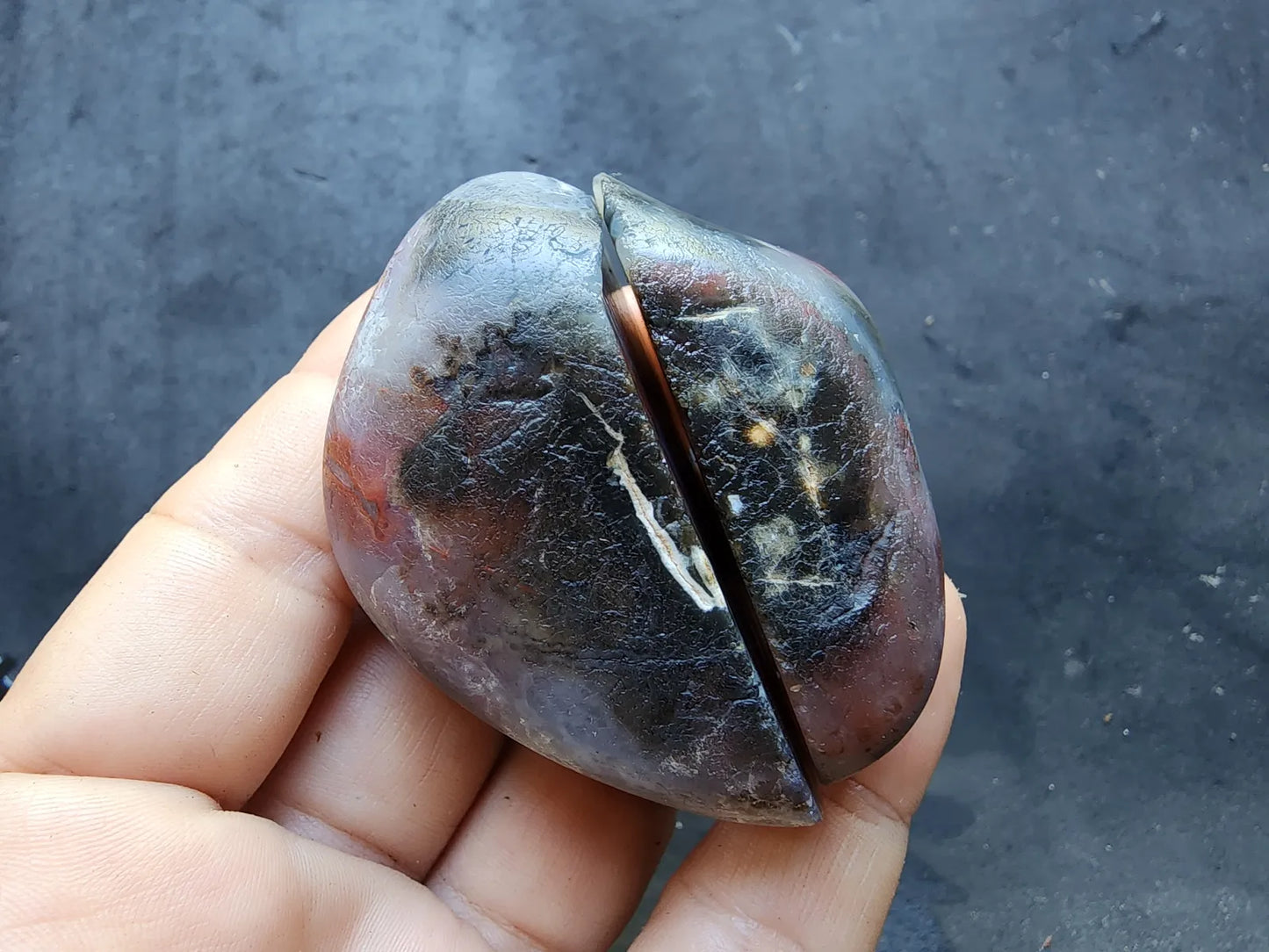 Blue & Red Agate