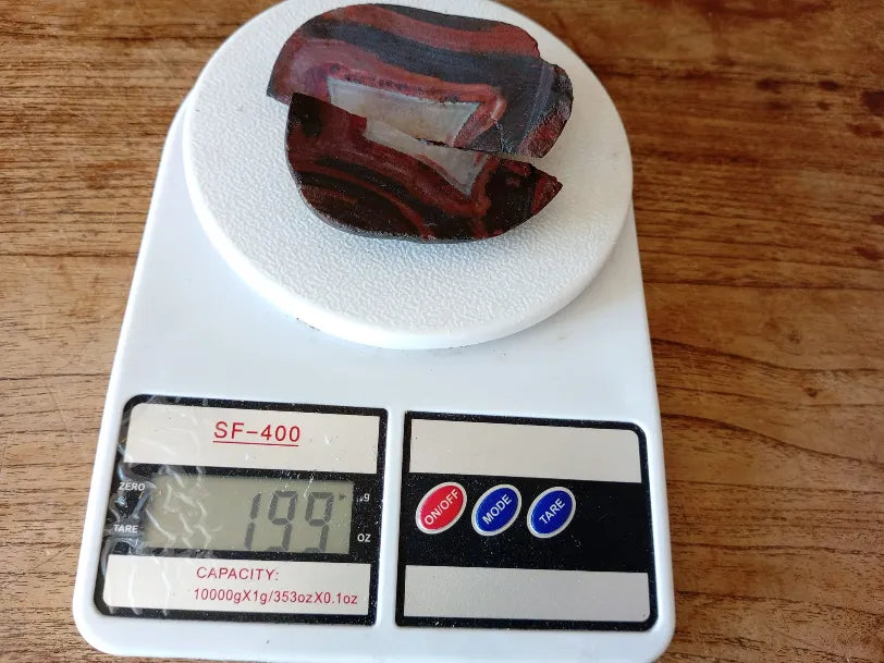 Red & Black Banded Agate - Odd Rock