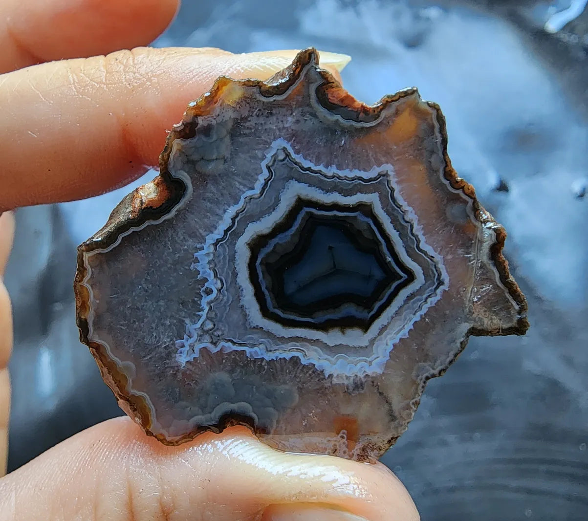 Floater Agate Pair