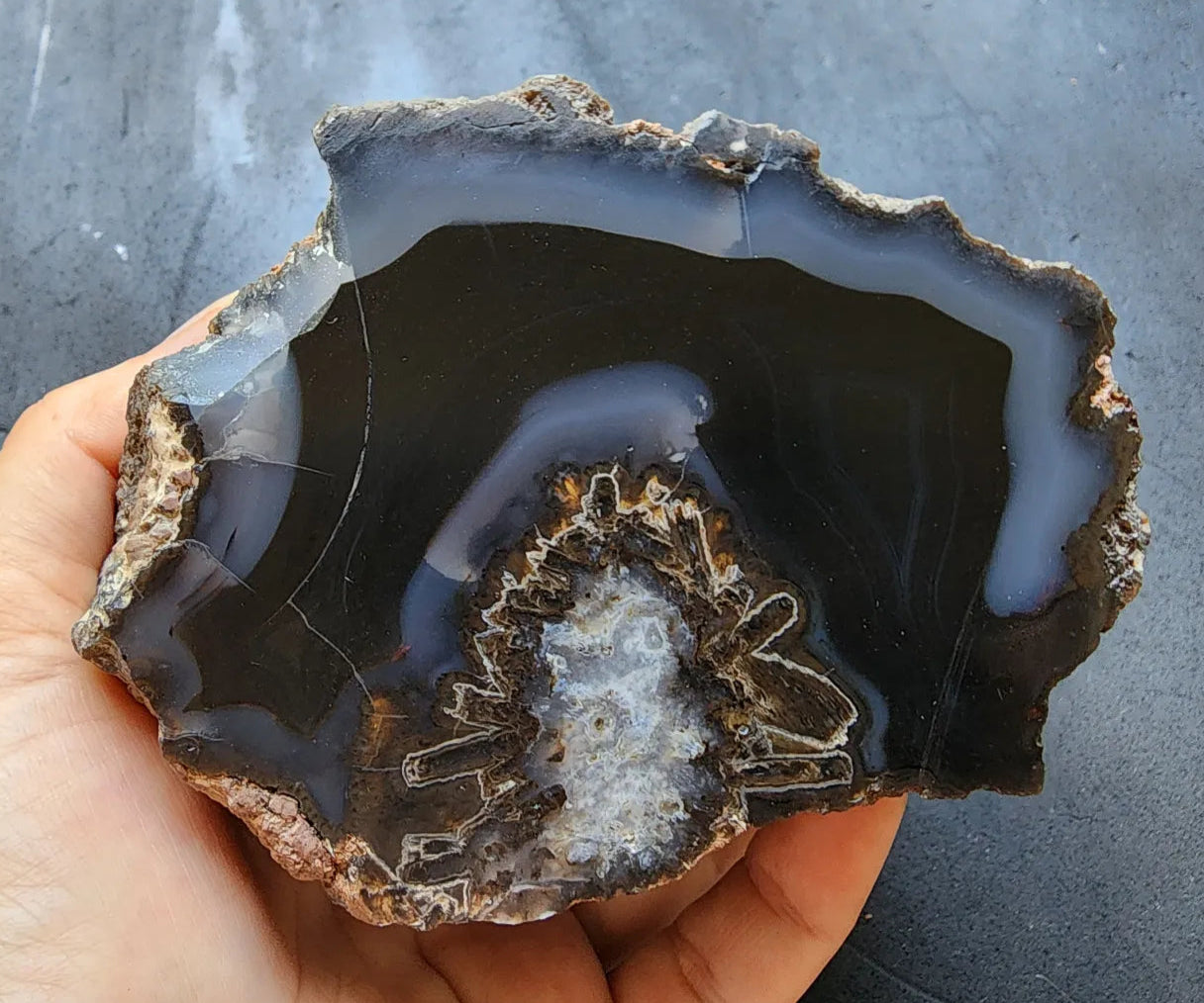 Black & Blue Agate