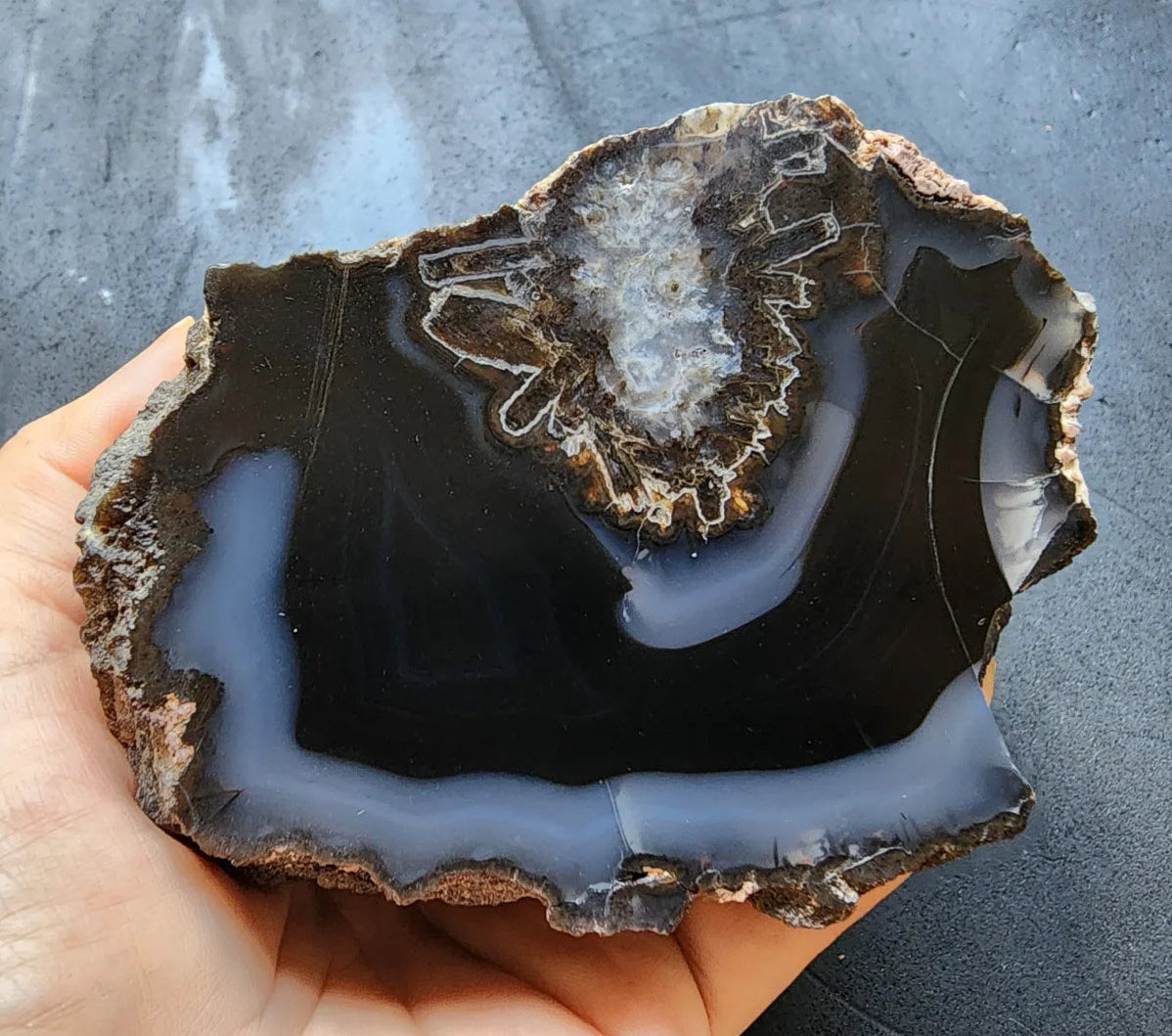 Black & Blue Agate