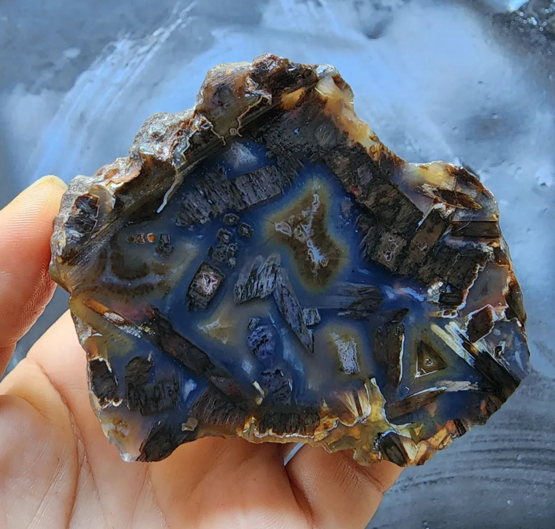 Dark Blue Agate