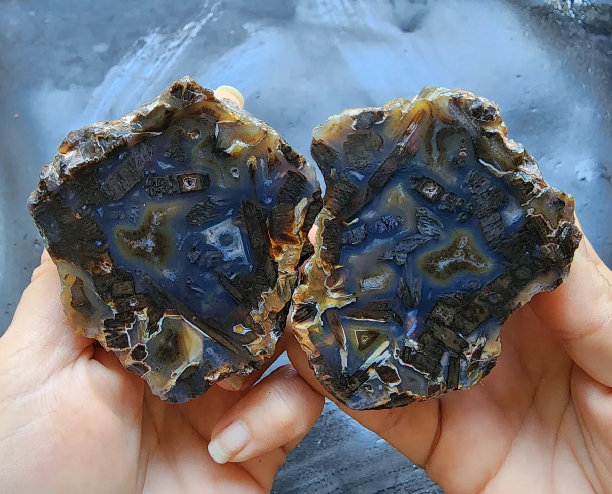 Dark Blue Agate