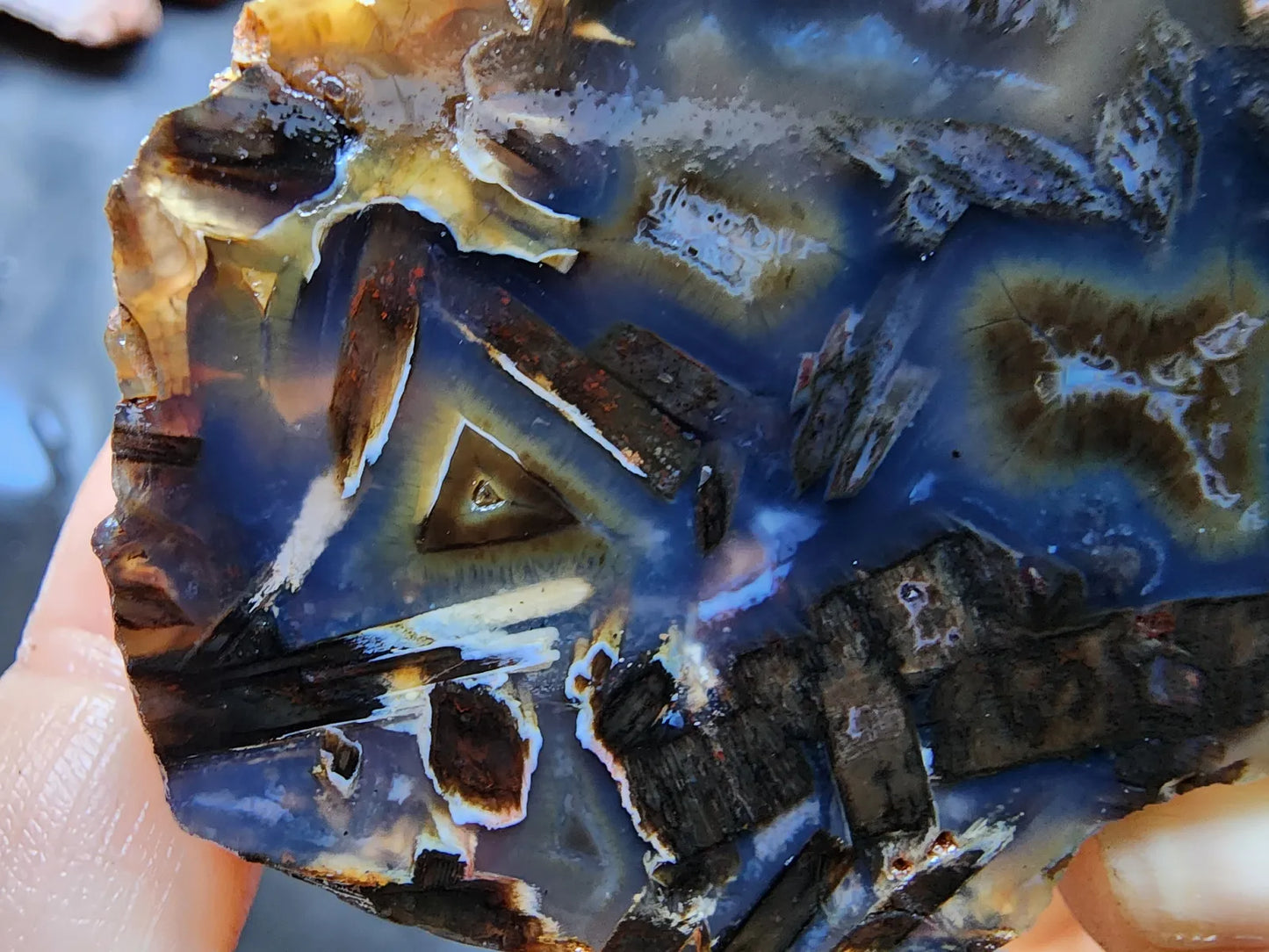 Dark Blue Agate