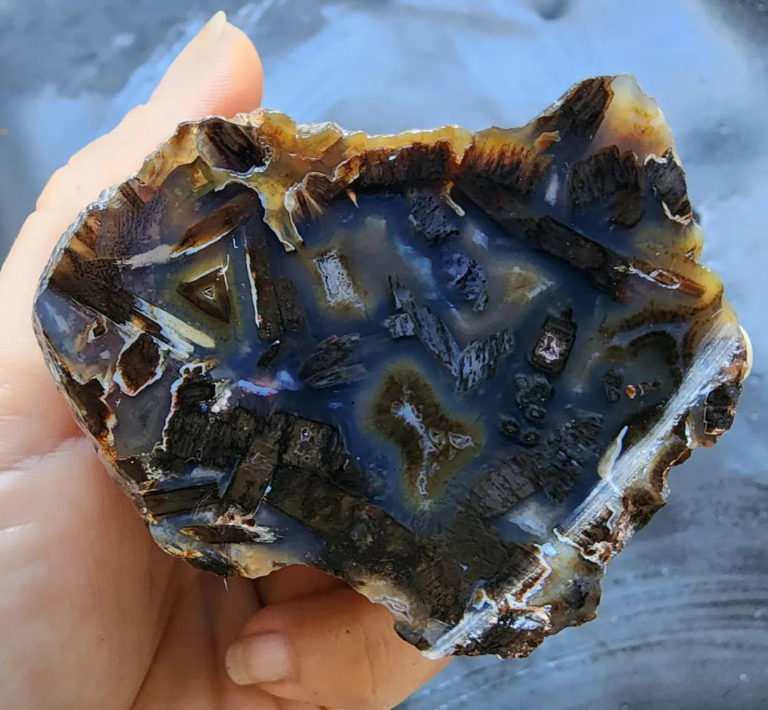 Dark Blue Agate