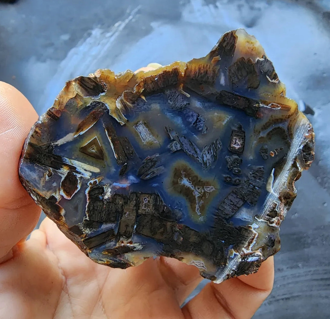 Dark Blue Agate