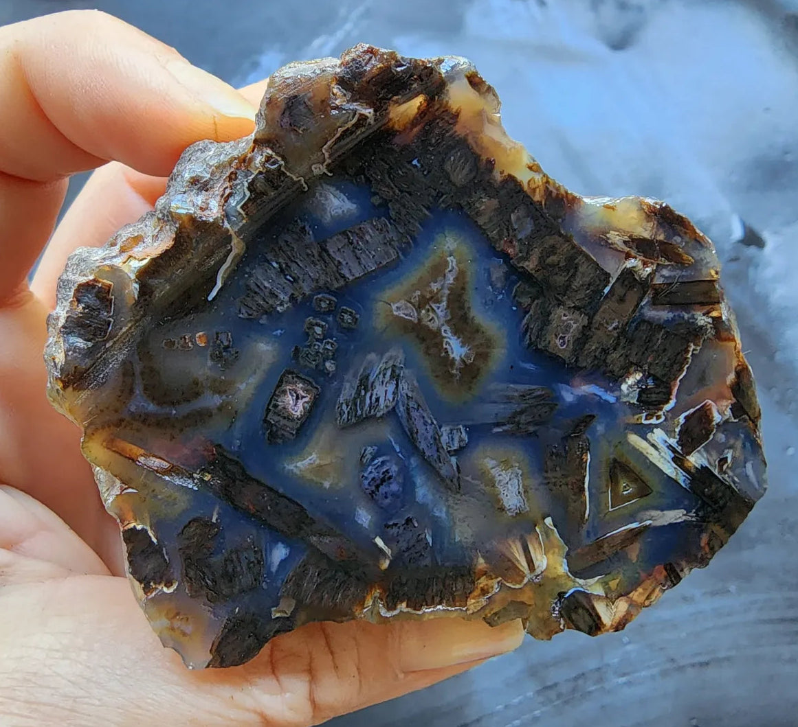 Dark Blue Agate