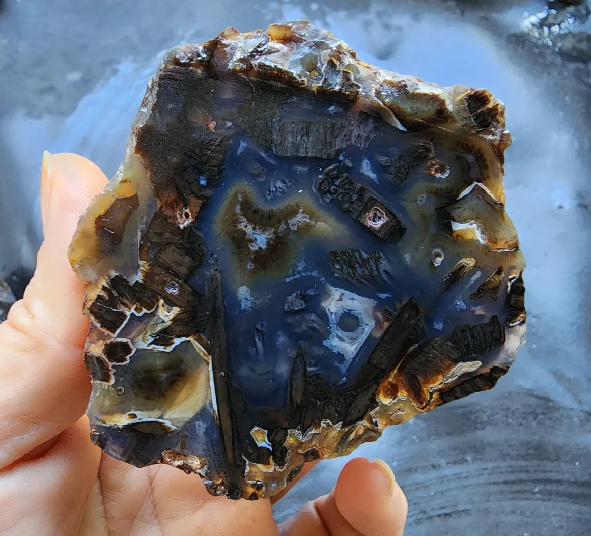 Dark Blue Agate