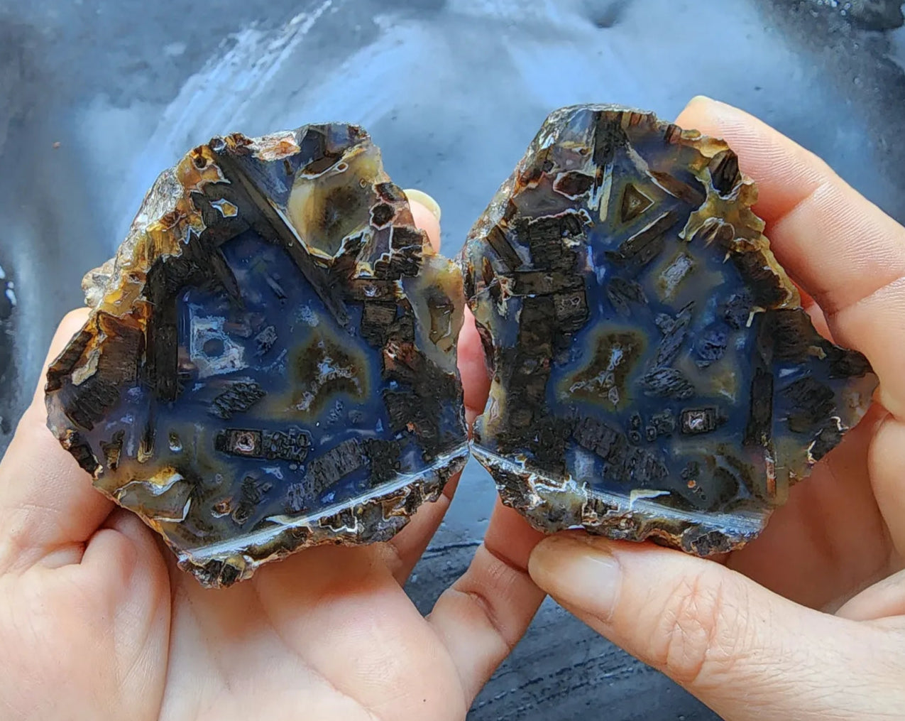 Dark Blue Agate