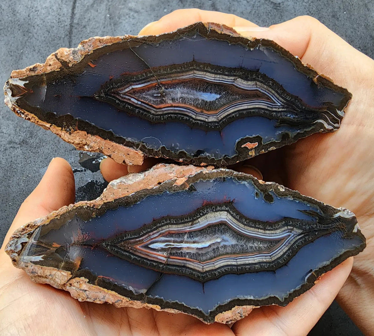 Dark Blue Agate