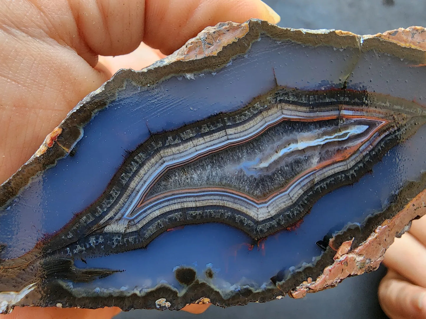 Dark Blue Agate