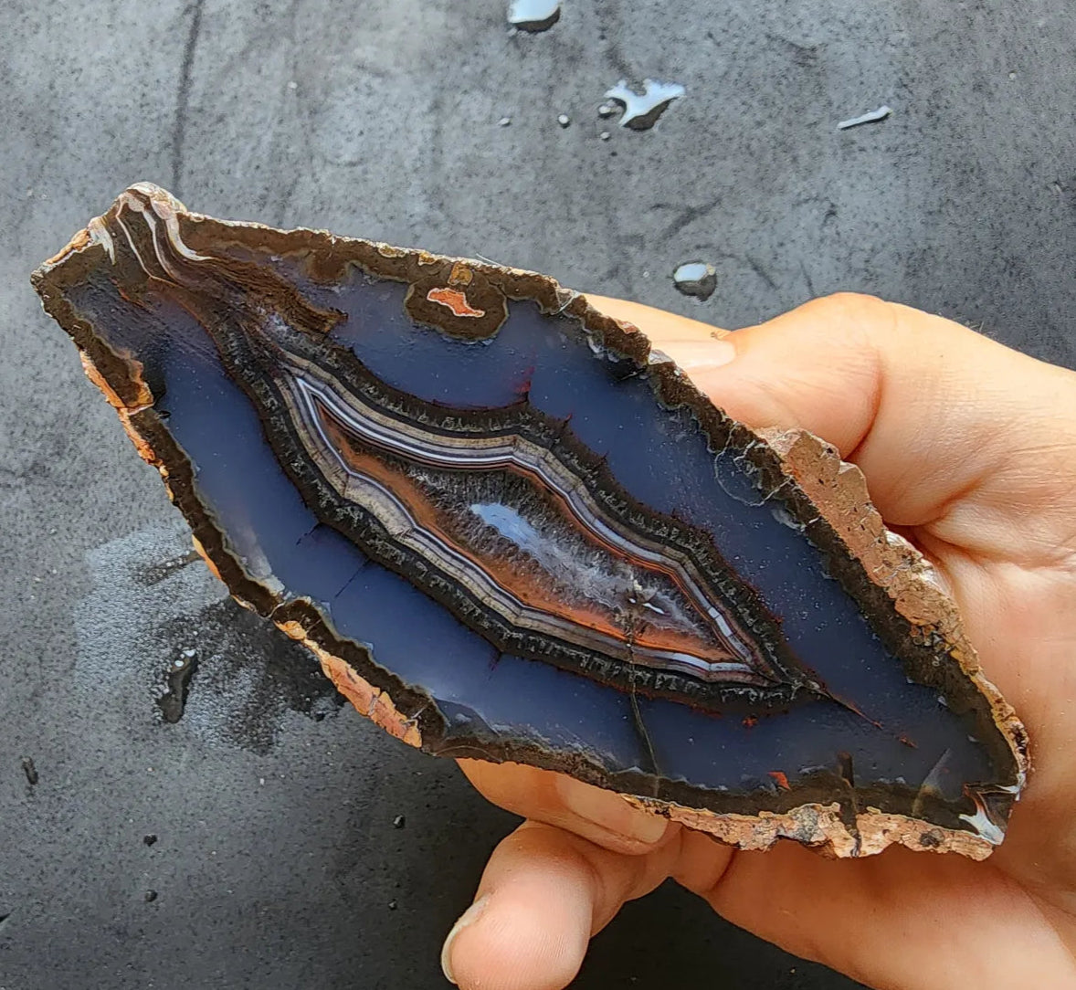 Dark Blue Agate