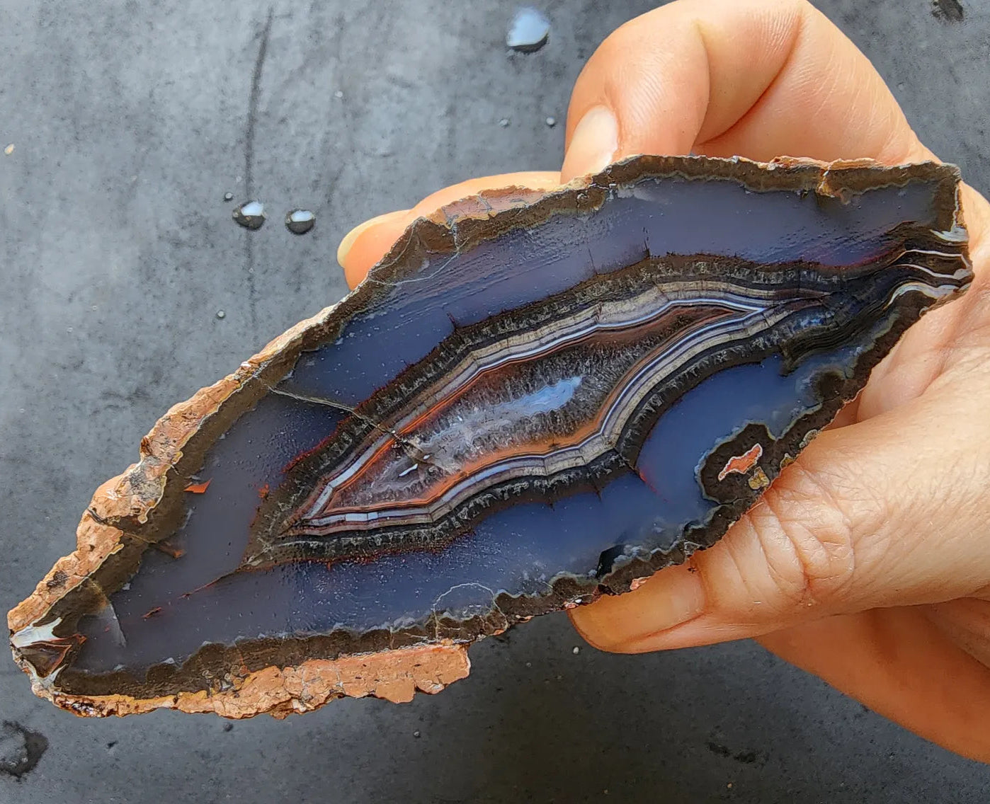 Dark Blue Agate