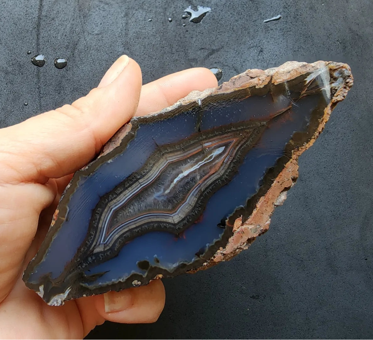 Dark Blue Agate