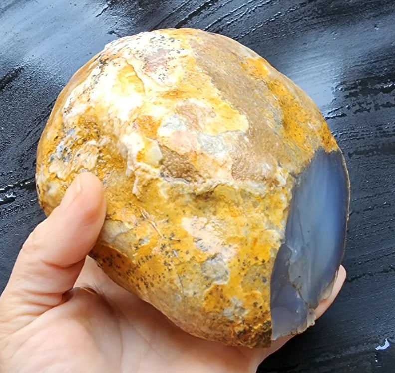 Large Blue Chalcedony Rough
