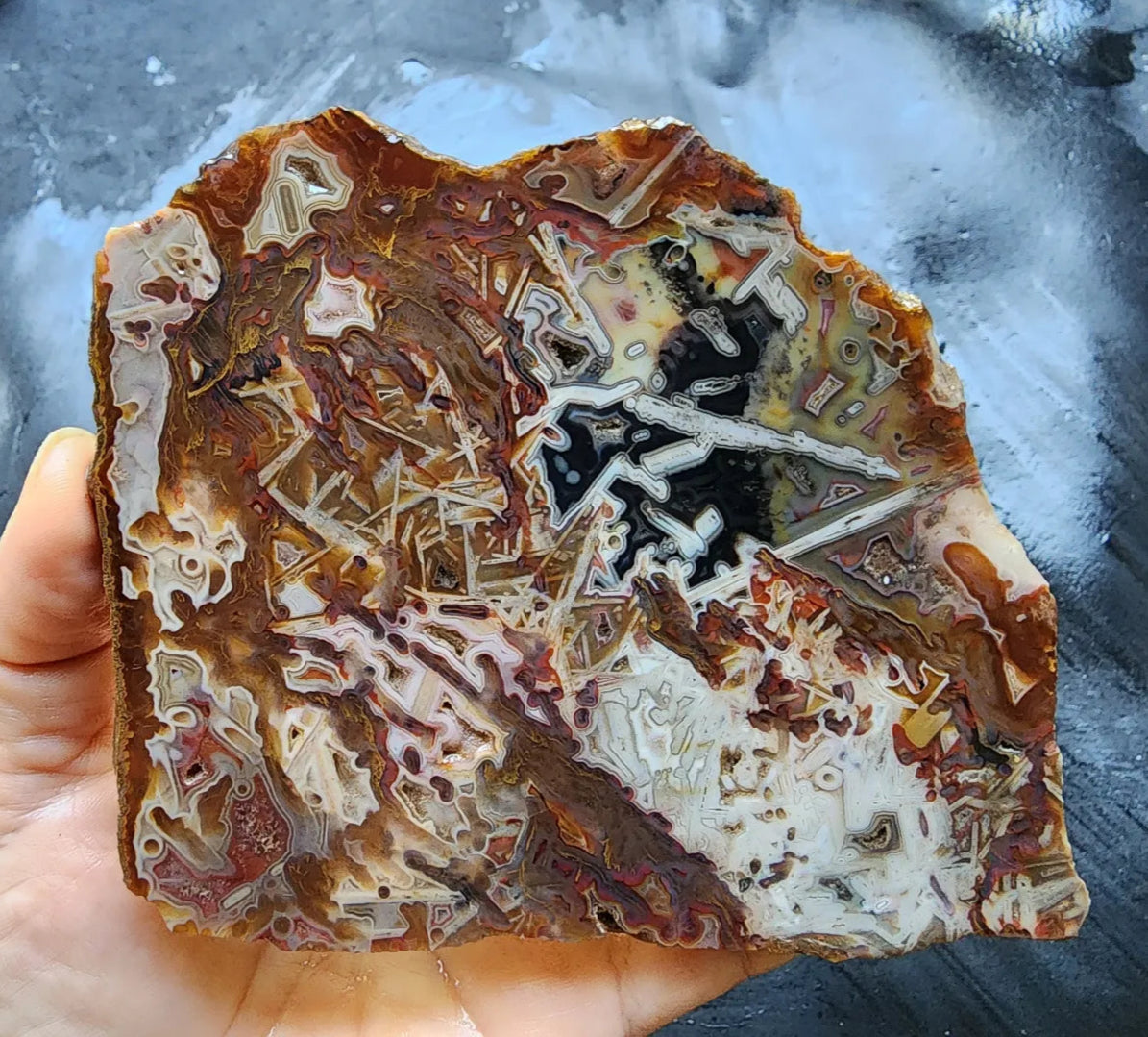 Abstract Agate Slice