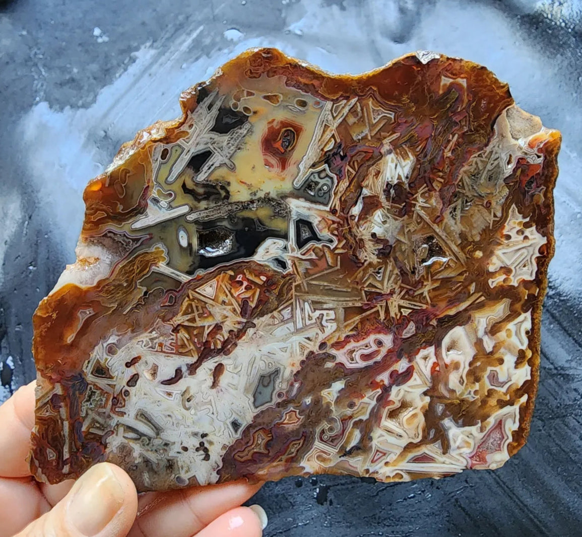Abstract Agate Slice