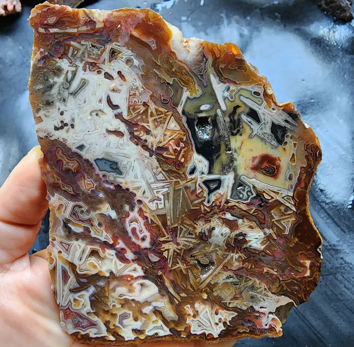 Abstract Agate Slice