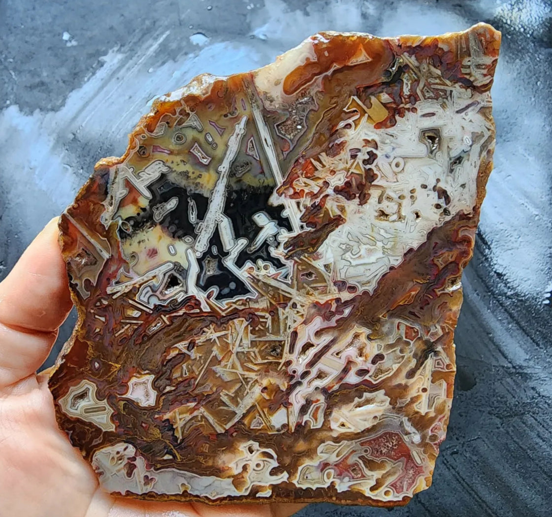 Abstract Agate Slice