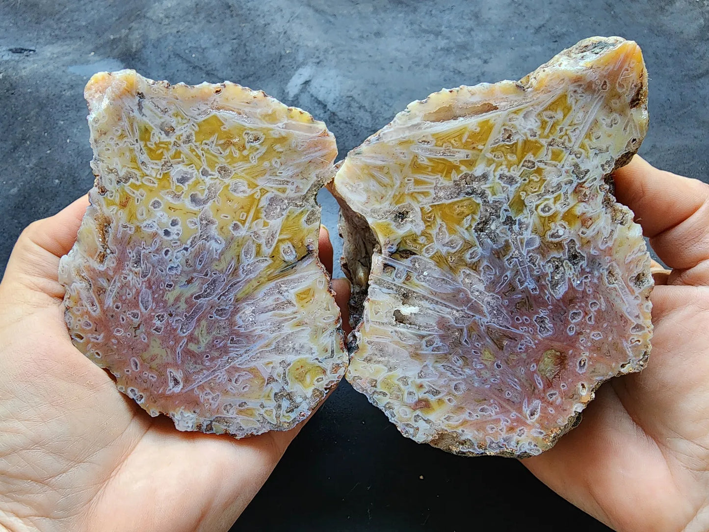 Yellow & Pink Agate