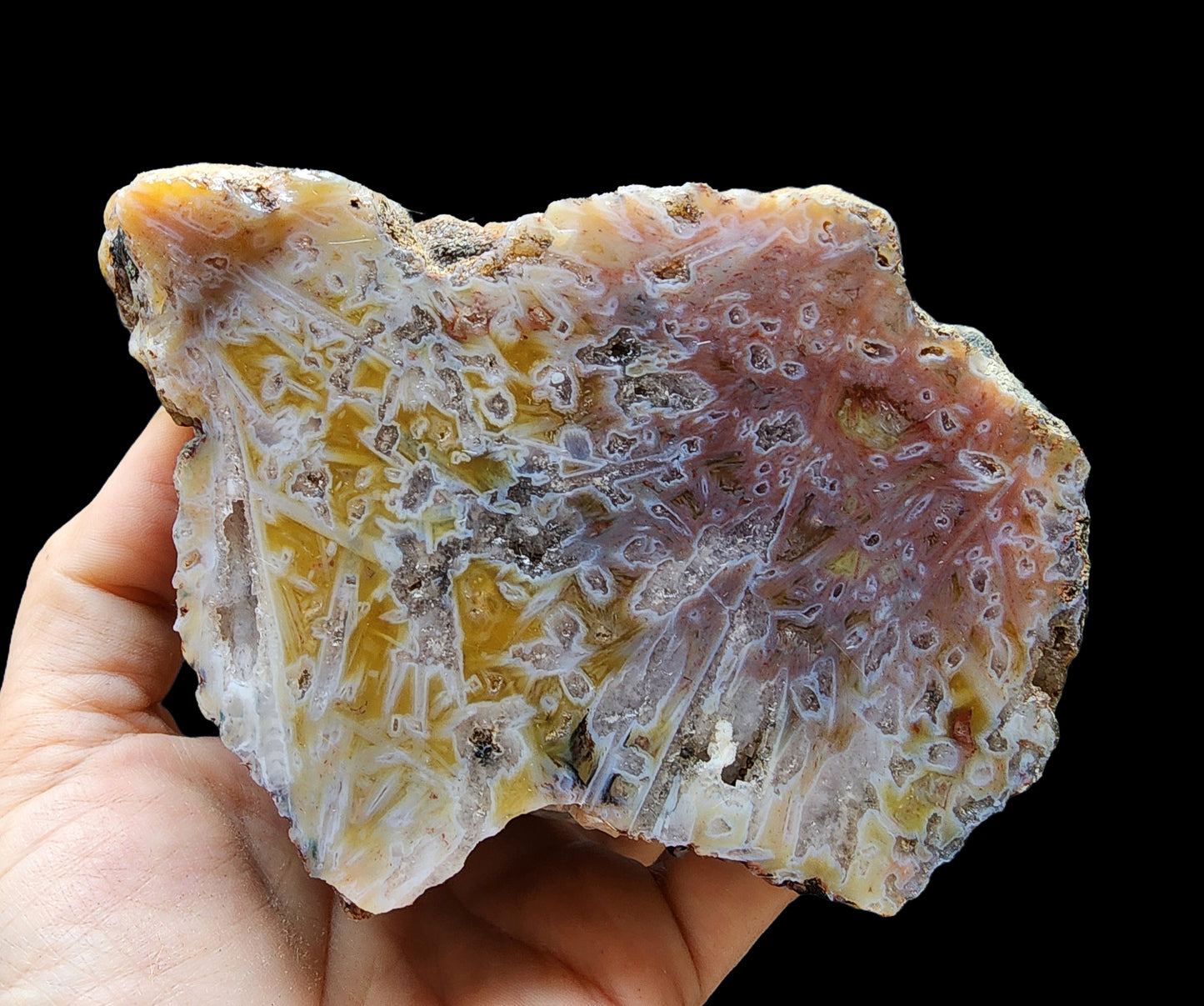 Yellow & Pink Agate