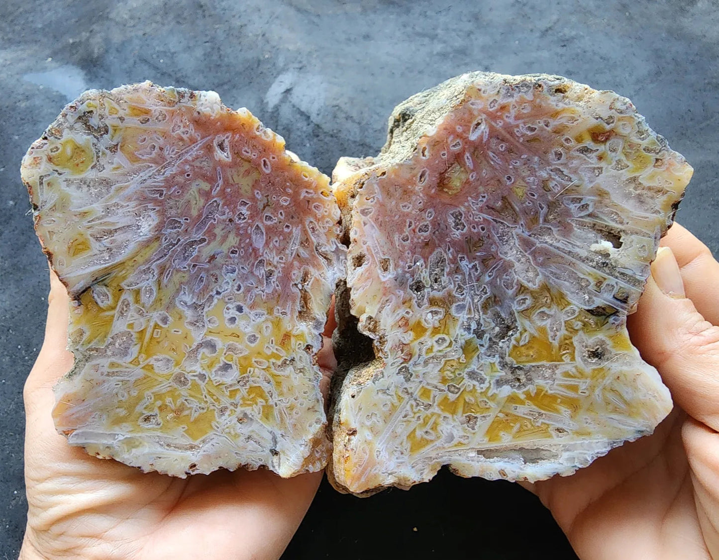 Yellow & Pink Agate