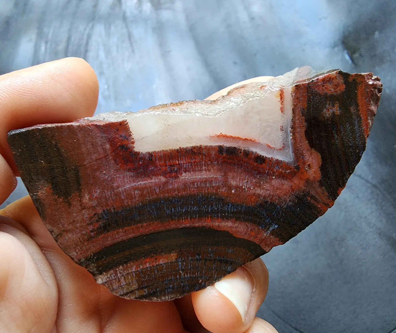 Red & Black Banded Agate - Odd Rock
