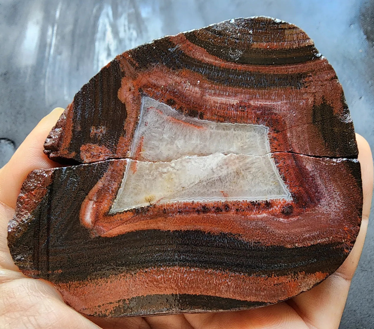 Red & Black Banded Agate - Odd Rock