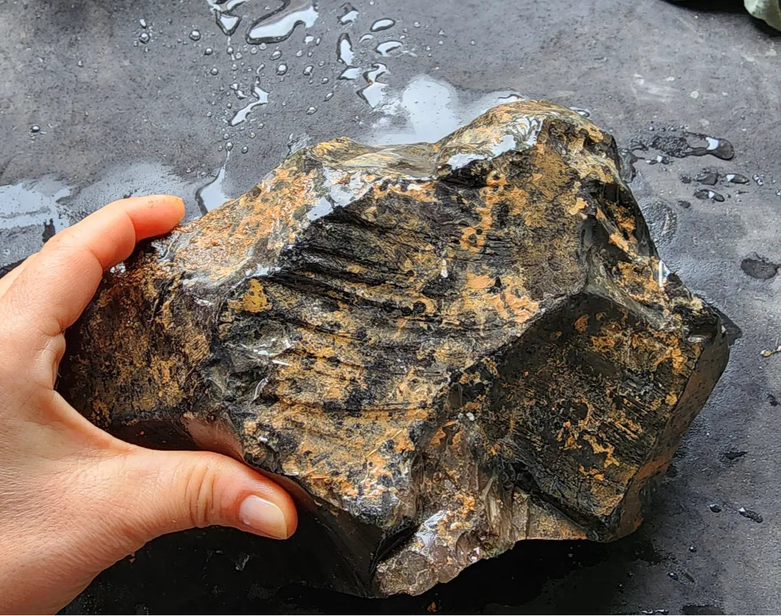 Rough Rainbow Obsidian