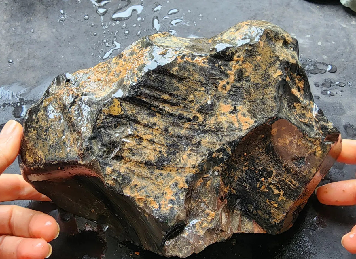 Rough Rainbow Obsidian