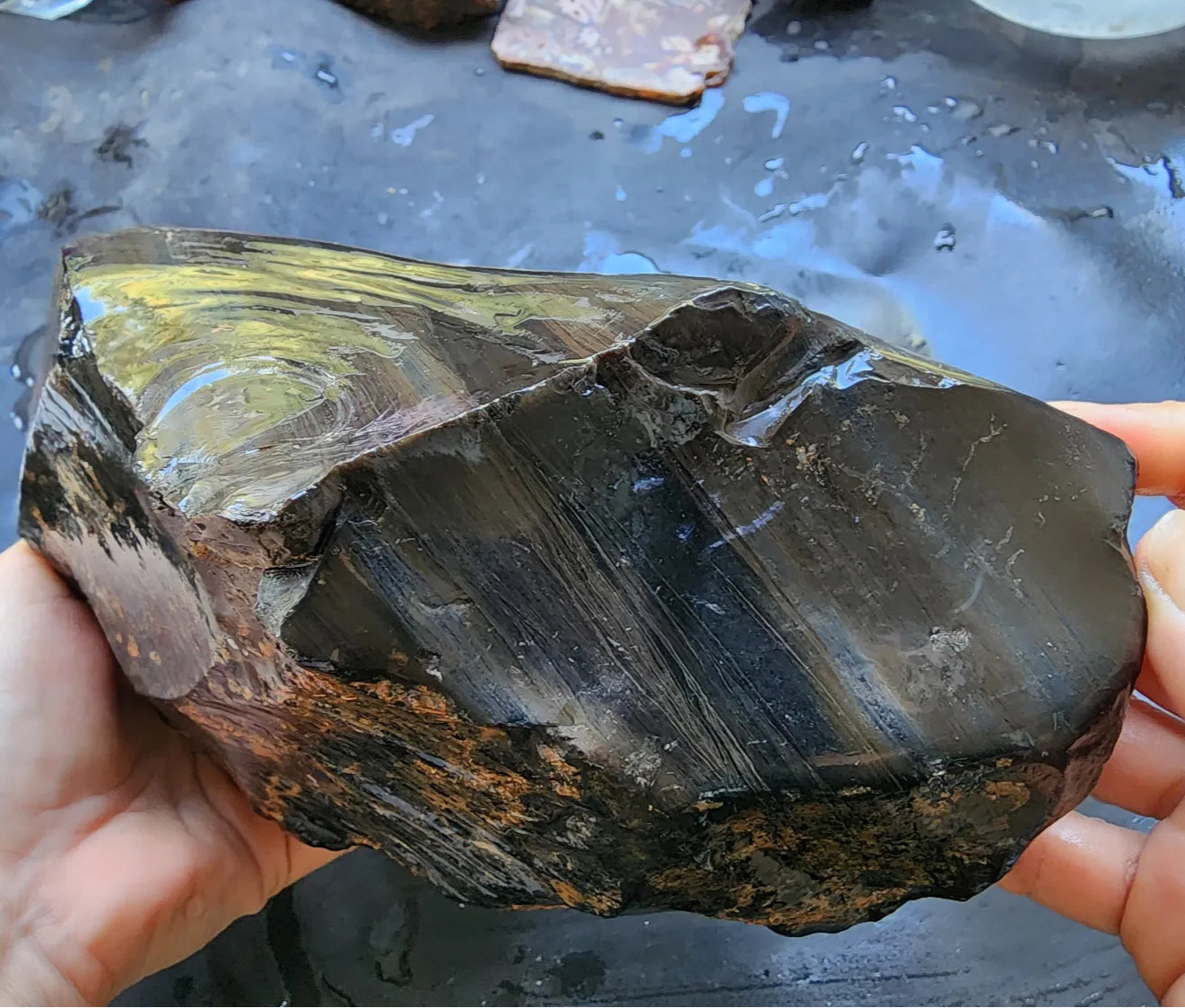 Rough Rainbow Obsidian