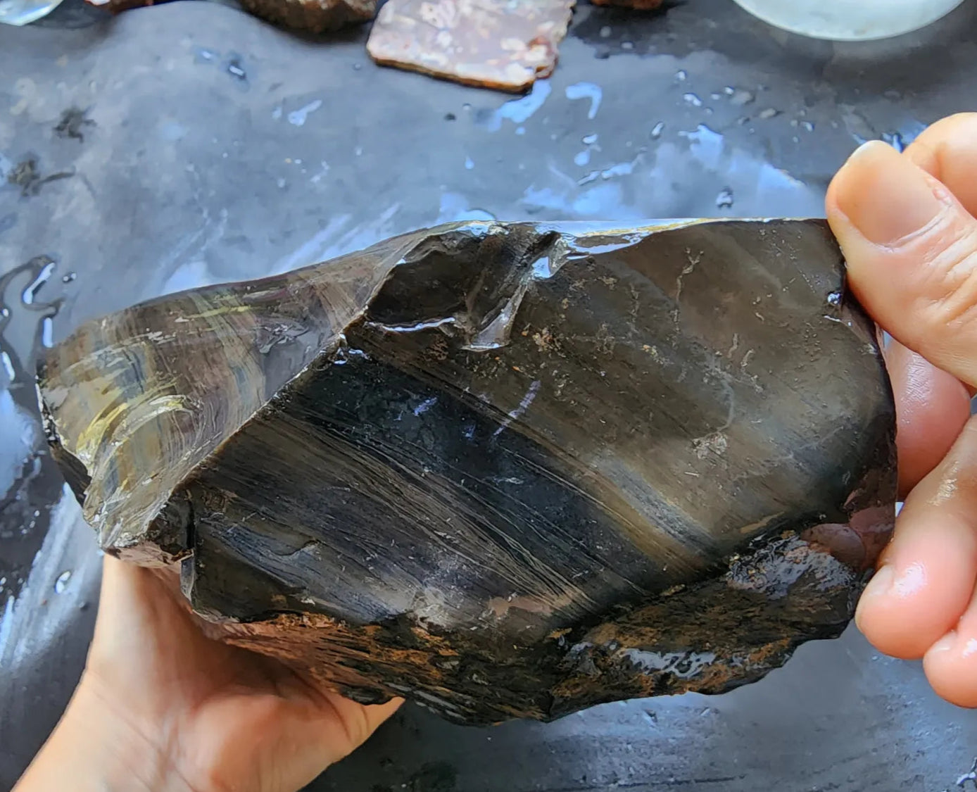 Rough Rainbow Obsidian