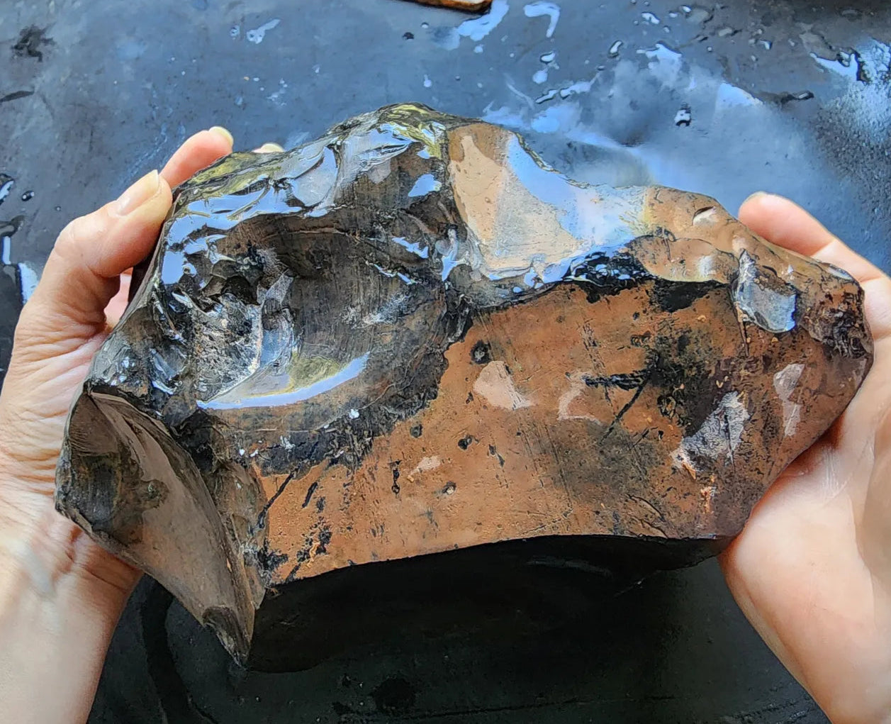 Rough Rainbow Obsidian