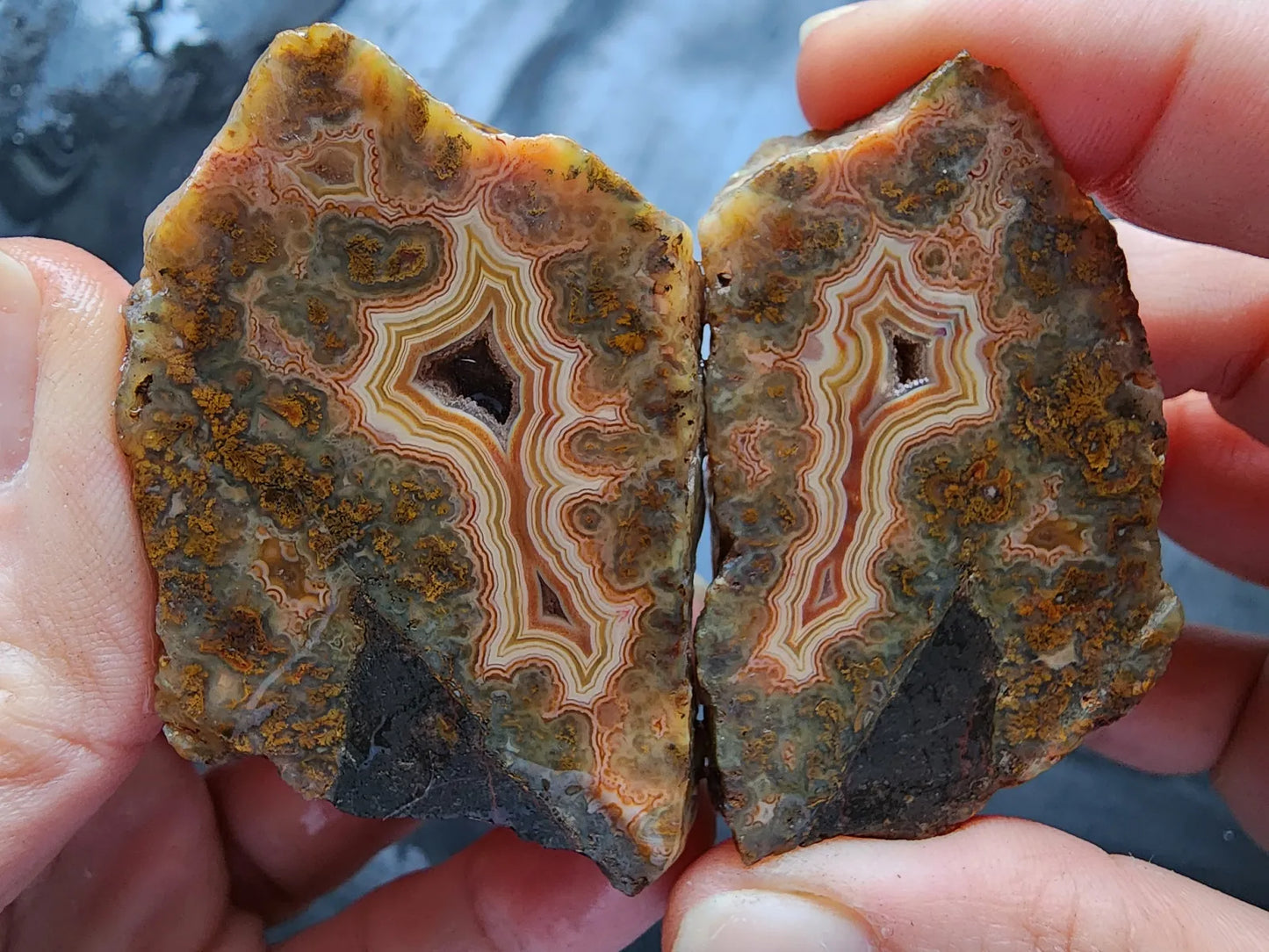 Druzy Plume Agate
