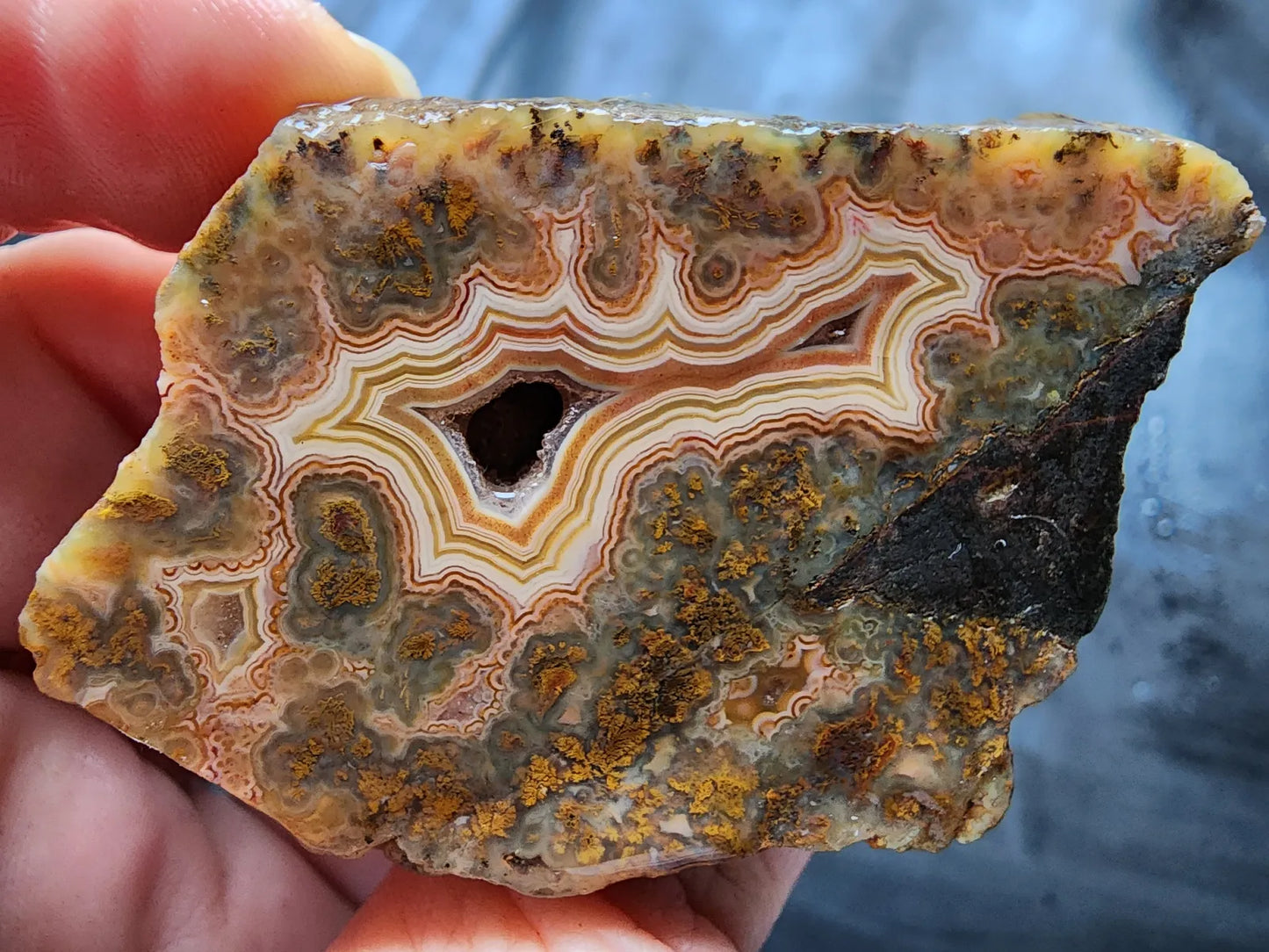 Druzy Plume Agate