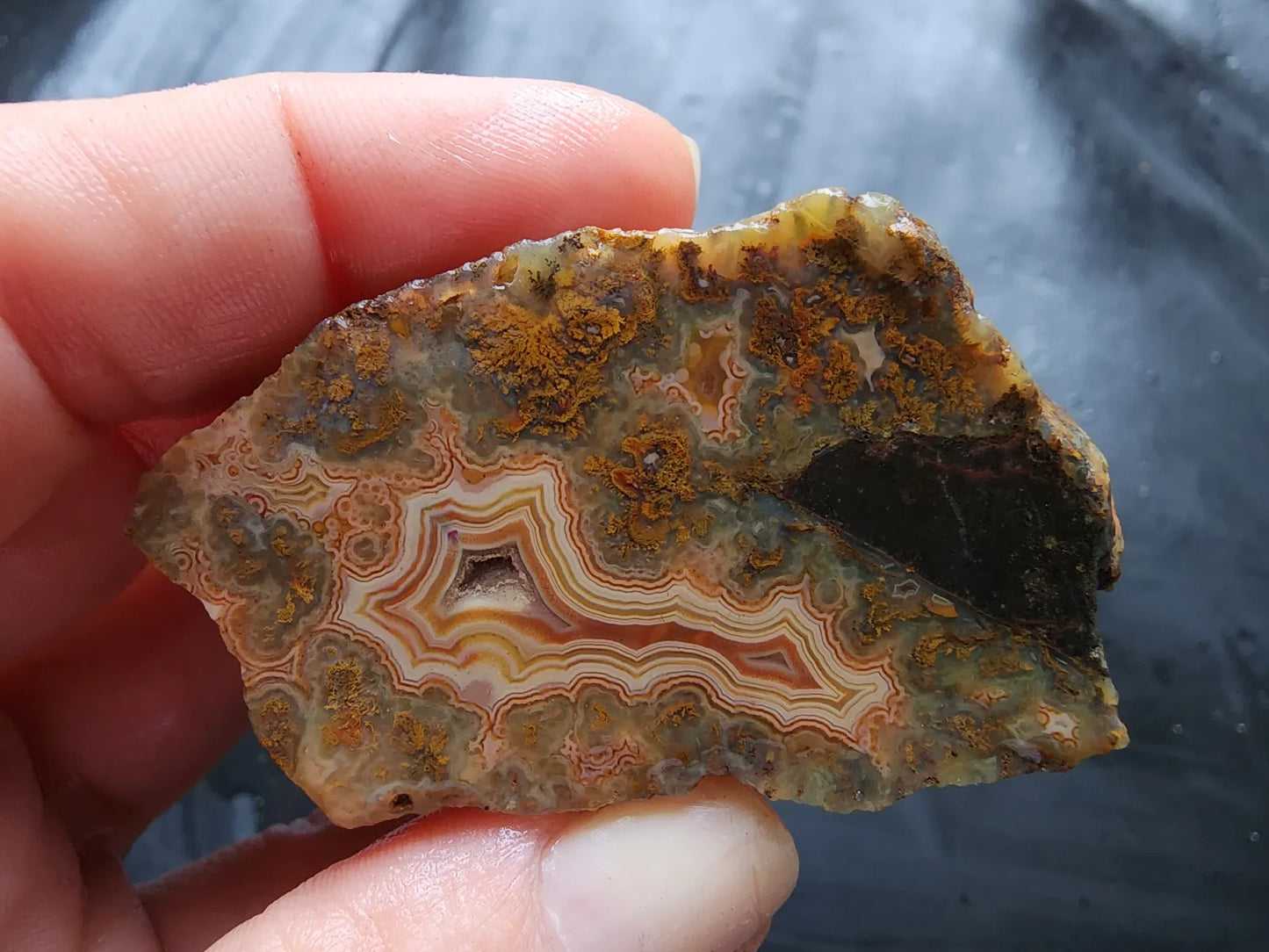 Druzy Plume Agate