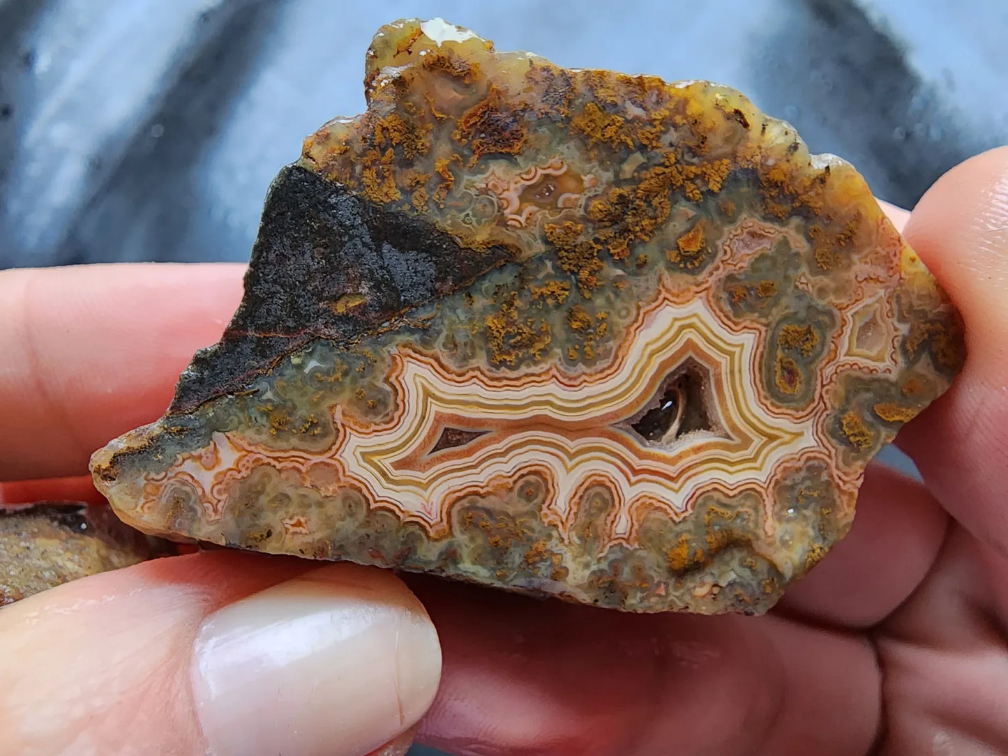 Druzy Plume Agate