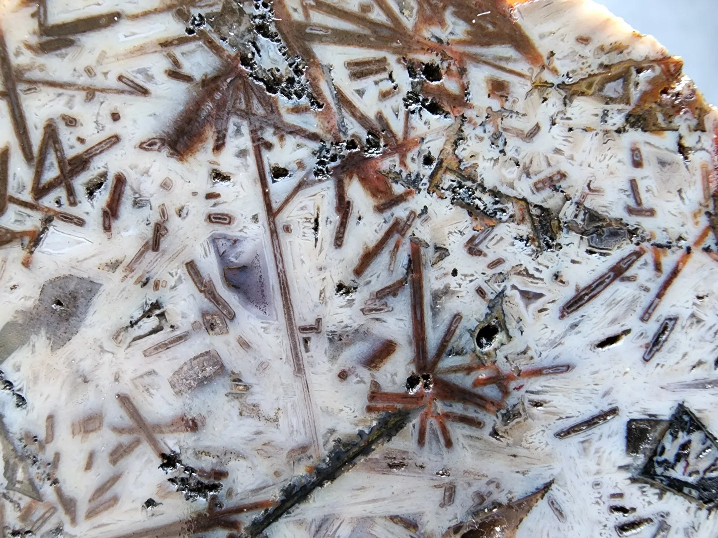 White Needle Agate