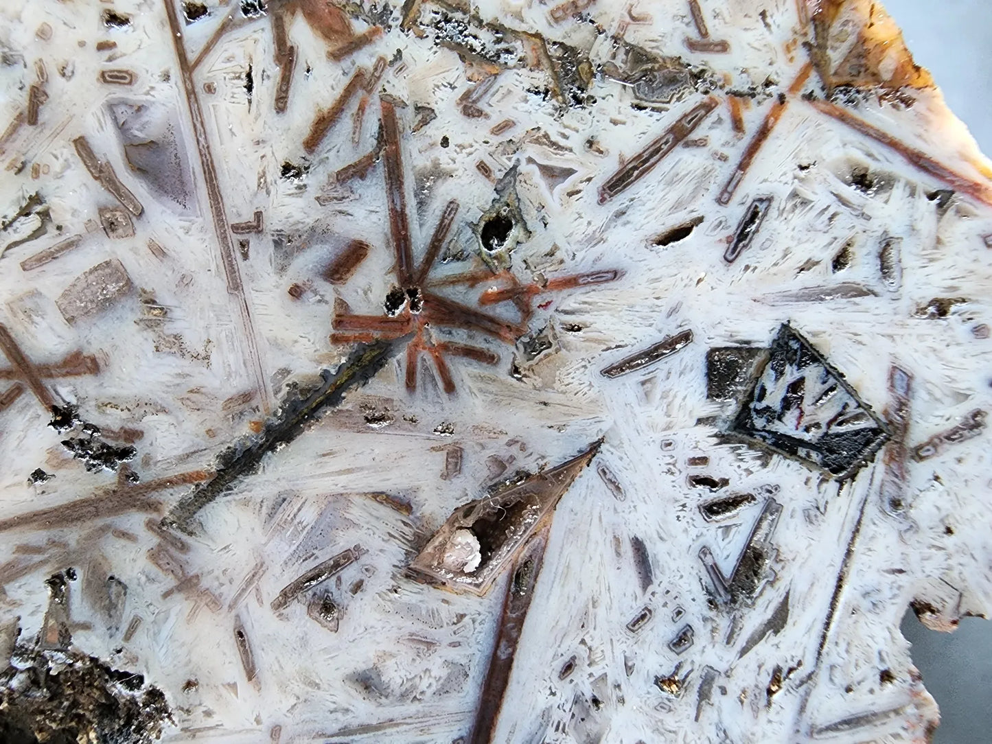 White Needle Agate