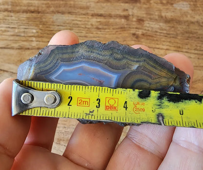 Blue & Green Fortification Agate