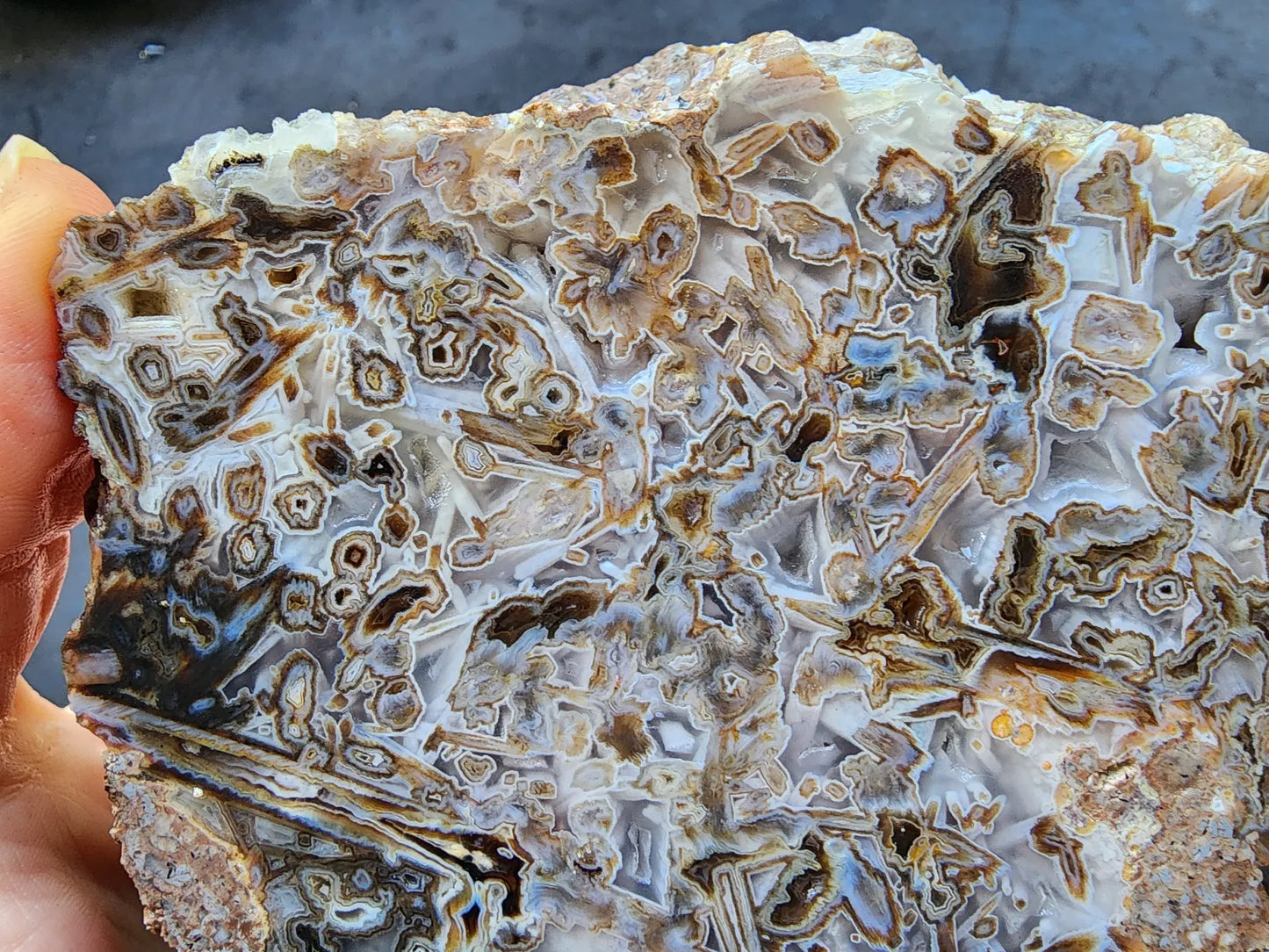 White Agate Slab