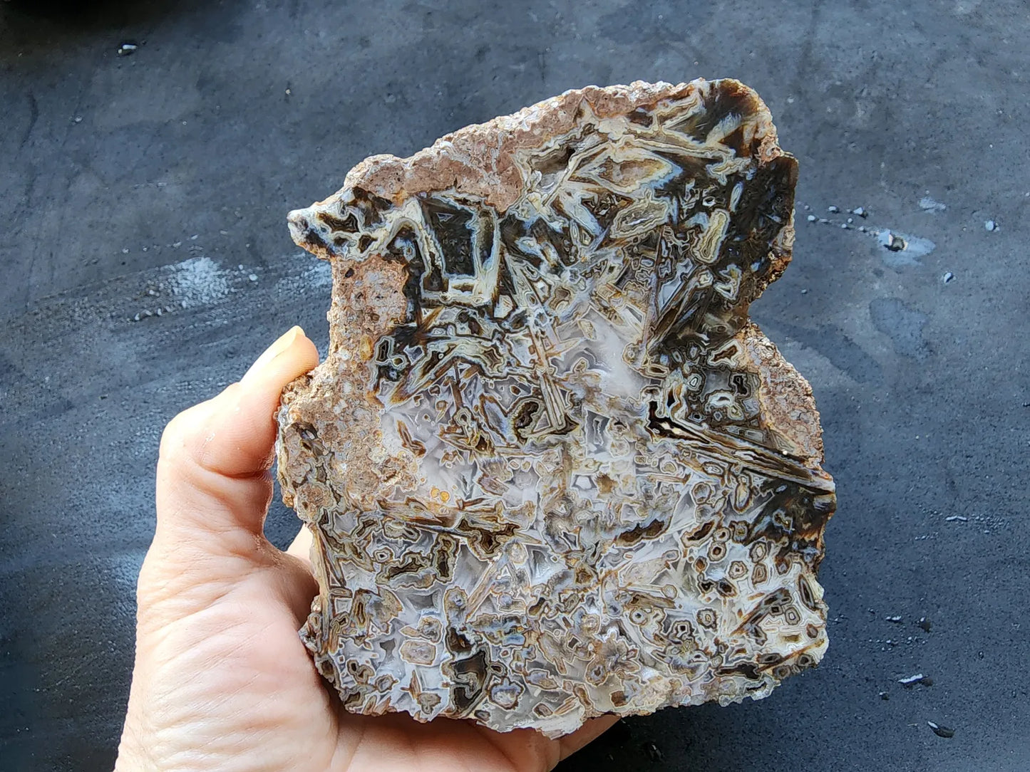 White Agate Slab